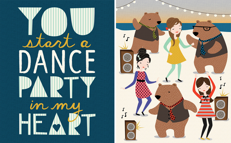 dance-party-bears-dancing-girl-kid-art