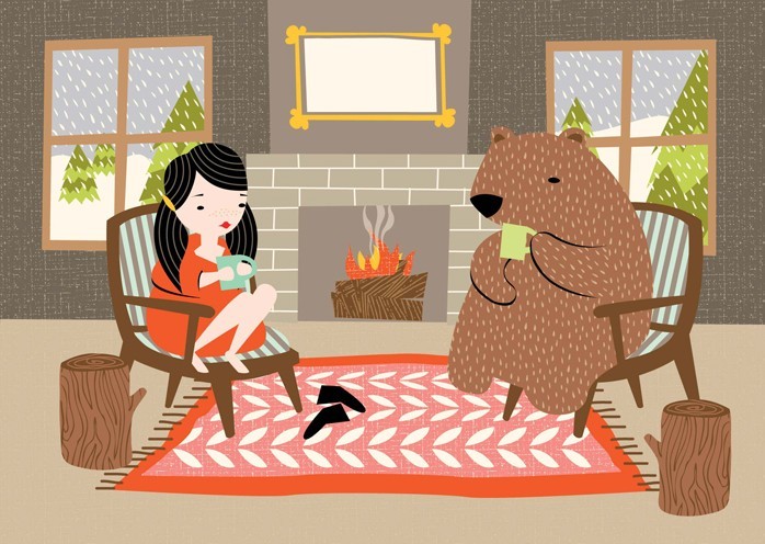 girl-bear-snuggle-drink-fire-art-print
