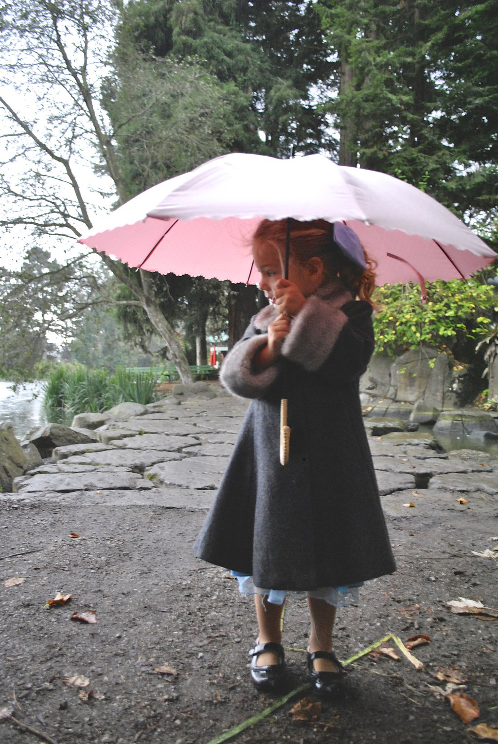 Wendy costume with coat and umbrella