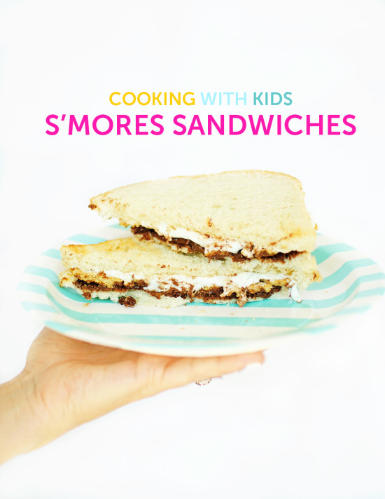 cooking with kids - easy s'more sandwich - Fabulistas