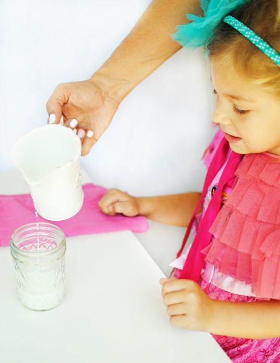 pouring milk for kids' restaurant - Fabulistas copy