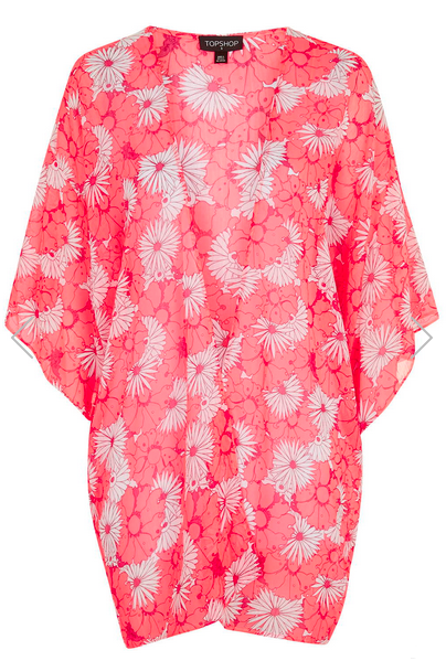 short pink kimono for swimsuit cover up copy
