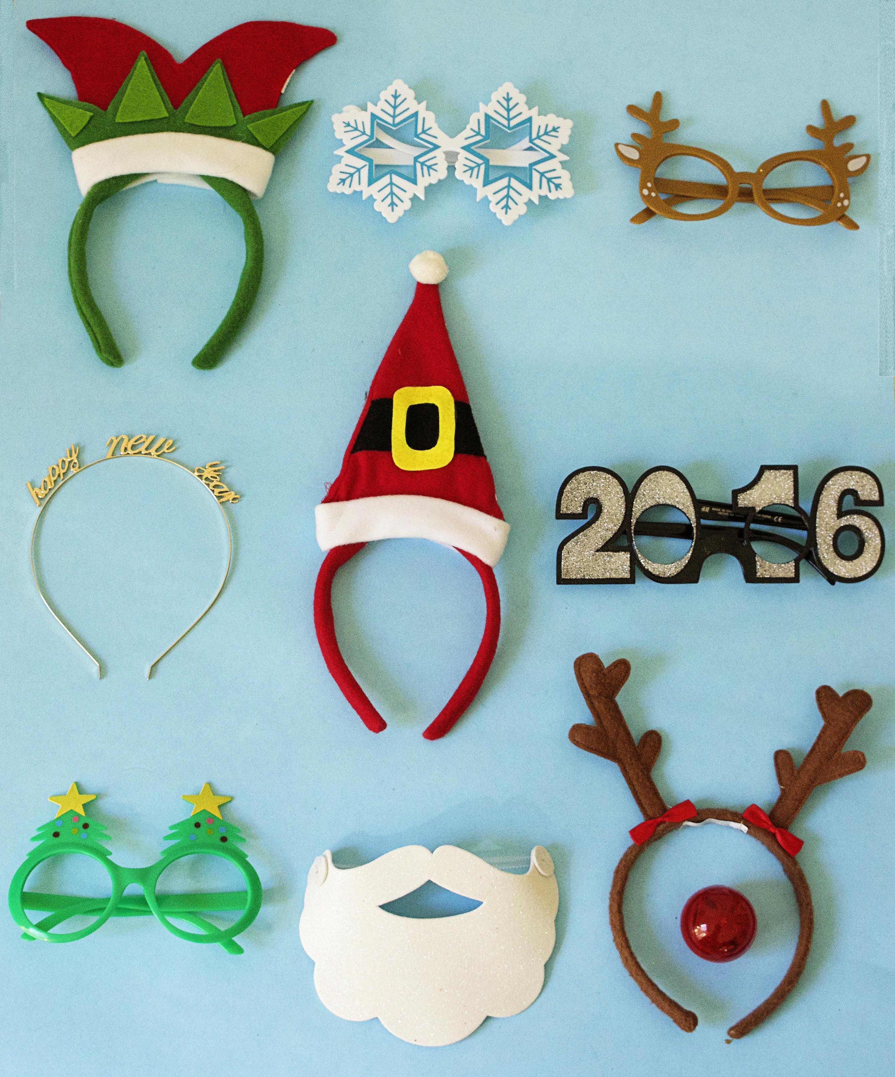 easy fun with kids - wear holiday headbands and glasses - Fabulistasfinal
