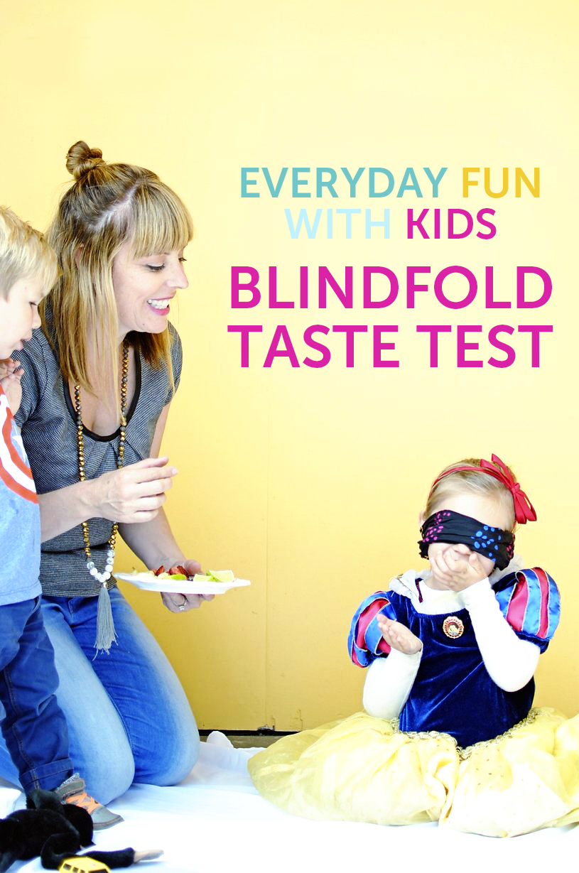 blindfold taste test for kids - Fabulistas
